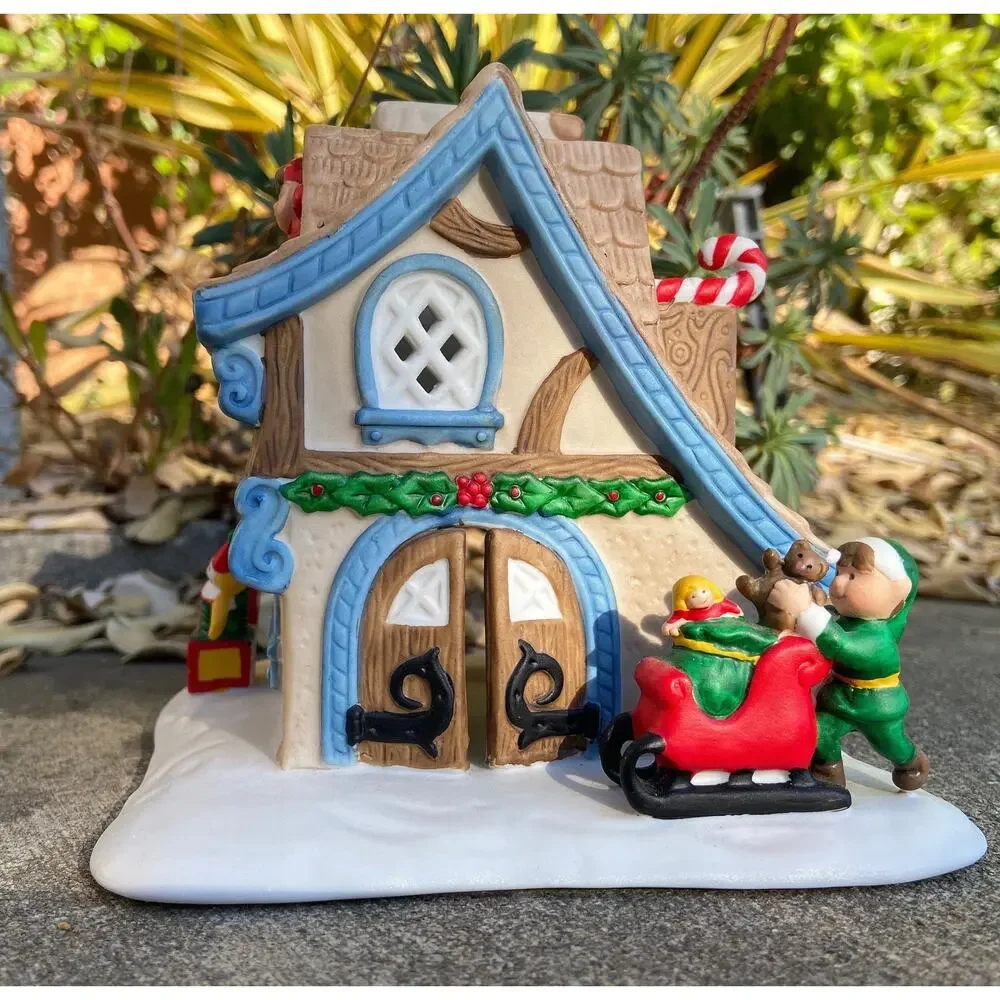 Retired Partylite Santa’s Worskshop Tealight P0269